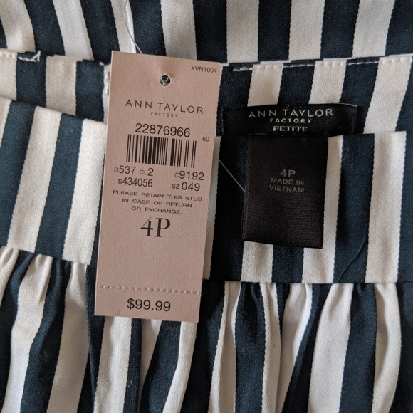 NWT Striped A-line Skirt - Picture 2 of 2